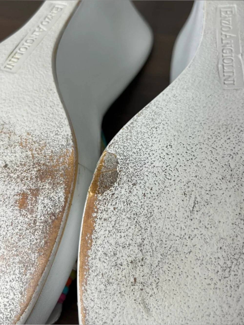 Y2K Vintage Strappy Rainbow Bow Wedge Heel Polly Pocket Fairycore Preppy - Picture 10 of 10